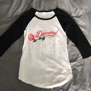 Diamond Supply Co. 3/4 sleeve top